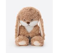 ZEIO Peluche a forma di coniglietto scontroso, 42,9 cm, con orecchie flosce, peluche da abbracciare, perfetto come regalo (marrone scuro