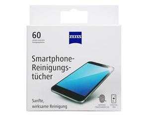 Zeiss 0000000-0606-211 - Salviette per la pulizia dello smartphone, 60 pezzi, senza alcol