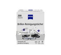 ZEISS Salviette per la pulizia degli occhiali con alcool, 200 pezzi per una puli