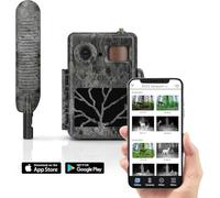 Zeiss Secacam 7 Fototrappola 4G LTE con App e AI per Rilevamento Specie, SIM, SD 32GB, Batterie, 12MP, 1080HD, Visione Notturna, Velocità Trigger 0,4S, IP66 Impermeabile, Caccia e videosorveglianza