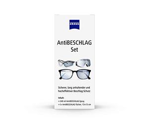 ZEISS Spray anti-appannamento con contenuto da 240 ml con 5 panni anti appannamento per una lunga protezione contro l'appannamento anche in caso di elevata umidità