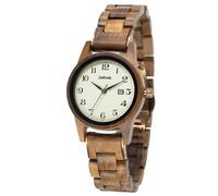 Zeitholz Orologio da donna in legno, regali, orologio analogico, Leuben Oyster, 32 mm, 100% legno naturale con movimento al quarzo giapponese.