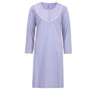 Zeitlos Camicia da notte da donna, a maniche lunghe, con bottoni in pizzo, M-6XL, lilla., 6XL