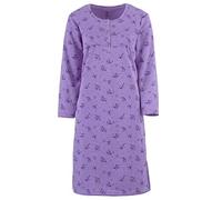 Zeitlos Camicia da notte da donna, termica, felpata, morbida e avvolgente, lilla., XL