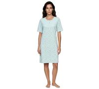 Zeitlos Camicia da Notte Donna Manica Corta a Fiori Scollo V, Farbe:Mint, Größe-Damen:4XL