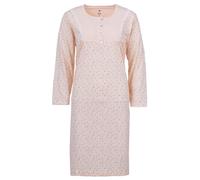 Zeitlos Camicia da Notte Donna Manica Lunga a Fiori, Farbe:Apricot, Größe-Damen:6XL