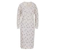 Zeitlos Camicia da Notte Donna Manica Lunga a Fiori, Farbe:off-White, Größe-Damen:2XL