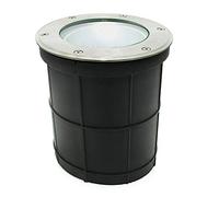 Zeitnet Inc. Faretto calpestabile incasso terreno pavimento lampada LED E27 PAR30 12W luce mirata SPOT 40° giardino IP65 foro 165mm Illuminazione esterni alberi piante pilastri (luce 4000K)