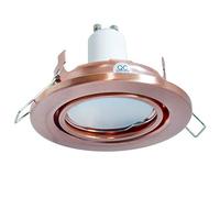 Zeitnet Inc. Faretto tondo rame lampada soffitto LED 8W GU10 incasso 7cm luce negozio cucina