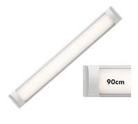 Zeitnet Inc. Plafoniera LED 28W muro soffitto parete reglette luce interni garage 2520lm 90cm