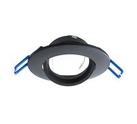 Zeitnet Inc. Porta faretto nero supporto luci incasso 75mm luce LED soffitto orientabile GU10