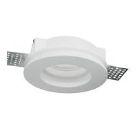 Zeitnet Inc. Porta faretto tondo gesso incasso scomparsa foro 10cm supporto lampada LED GU10 portalampada in ceramica GU10 INCLUSO