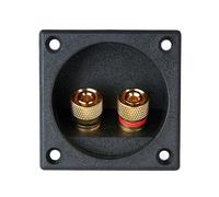 Zeiwohndc Alloggiamento dell'ABS della scatola dei connettori degli altoparlanti caricati a molla di 2 modi per i pali di legatura amichevoli dei sistemi stereo e del subwoofer