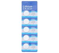 Zeiwohndc Batteria a moneta CR2025 da 3 V per funzionamento continuo in piccoli telecomandi elettronici e altri telecomandi 1pack/5cells