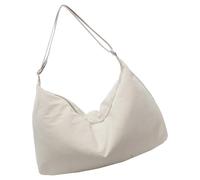 Zeiwohndc Borsa a tracolla funzionale in nylon da donna, borsa a tracolla, elegante accessorio per lavoro o tempo libero, borsa da viaggio d'affari, bianco