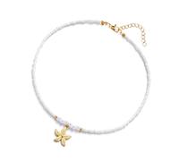 Zeiwohndc Collana portatile con perle e stelle marine, con estensione, per uso quotidiano e occasioni speciali, per vacanze al mare, perle, Misura unica, come descritto, come descritto