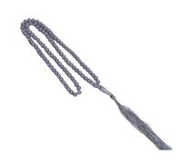 Zeiwohndc Rosario in legno liscio da 6 mm, 99 punti, design elasticizzato, unisex, per la consapevolezza e i rituali quotidiani