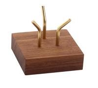 Zeiwohndc Supporto per fossili e pietre preziose, elegante espositore in legno minerale per esporre rocce e conchiglie minerali, Medio, come descritto