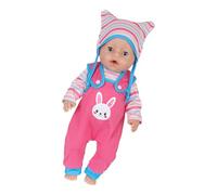 Zeiwohndc Tuta traspirante per bambole, con spalline regolabili, cappello e camicia, per bambole alla moda, 43 cm, accessorio per vestire la bambola, lavabile