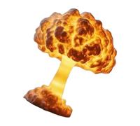 Zeizafa Artistico Mushroom Cloud Nightlight Resine Decori Nuclear Explode Modello LED Ambienti Illuminazione per Home Office Camera da Letto Luce Notturna a LED per Camera da Letto