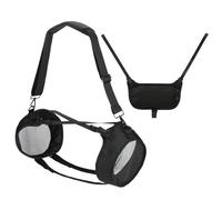 Zeizafa Borsa per Altoparlanti da Viaggio Pareti Laterali Imbottite Cinghie Base Elastiche E Tasca Frontale Multiuso per 4 Protezioni per Altoparlanti in Rete Acustiche