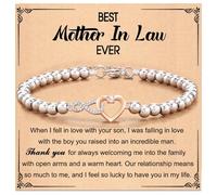 Zeizafa Bracciale A Cuore Infinito alla da Donna con Eleganti Dettagli in Cristalli da Indossare Ogni Giorno E per Eventi Speciali. Bracciale A Cuore Infinito