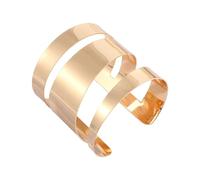 Zeizafa Bracciale Moderno in Lega con Rombi E Motivi Floreali. Elegante Lega con Intricati Dettagli Fiori E Foglie per Date Ampia Regolazione