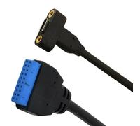 Zeizafa Cavo Prolunga da USB C a IDC20P per Pannello Frontale da Femmina a Femmina Sostituzione Flessibile da 5 Gbps per Schede Madri PC Header per Pannello Frontale