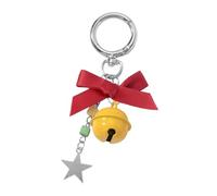 Zeizafa Christmas Tree Ornament Keyring Resin Mushroom Star Bells Strawberry Charm Practical Metal Bag Accessory Holiday Decoration Colorful Christmas Pendant Accessory
