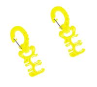 Zeizafa Clip per Immersione Ergonomica in Silicone: Supporto per Attrezzatura Attacco Rapido per Condizioni Scarsa Illuminazione E Gestione Subacquea Fibbie Sicurezza per Immersione Notturna