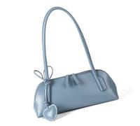 Zeizafa Compact Women's Underarm Bag with Multiple Compartments PU Shoulder Heart Decors Casual Handbag for Various Occasion Shoulder for Daily Commute