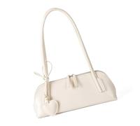 Zeizafa Compact Women's Underarm Bag with Multiple Compartments PU Shoulder Heart Decors Casual Handbag for Various Occasion Shoulder for Daily Commute