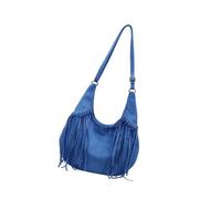 Zeizafa Convenient Crossbody Purse Trendy Casual Shoulder Bag with Adjustable Strap Zippers Closure for Outdoor Activities Lightweight Large Bag, blu