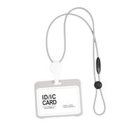 Zeizafa Cordini per porta badge, custodia protettiva per biglietti da visita con cavo retrattile, 2 slot per custodia protettiva per degli insegnanti del personale con cavo retrattile