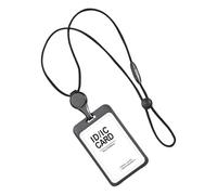 Zeizafa Cordini per porta badge, custodia protettiva per biglietti da visita con cavo retrattile, 2 slot per custodia protettiva per degli insegnanti del personale con cavo retrattile