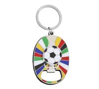 Zeizafa Double Purpose 2026 Football Keychain Beverage Opener Key Holder Charm for Fan Backpacks Keys or Gifts Portable Sports Keychain
