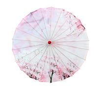 Zeizafa Durability Bamboos Frame Silk Umbrella for Asian Theme Parties Photo Shoot Cultural Celebration Marvelous Accessories Classical Dance Parasol