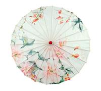 Zeizafa Durability Bamboos Frame Silk Umbrella for Asian Theme Parties Photo Shoot Cultural Celebration Marvelous Accessories Classical Dance Parasol