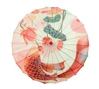 Zeizafa Durability Bamboos Frame Silk Umbrella for Asian Theme Parties Photo Shoot Cultural Celebration Marvelous Accessories Classical Dance Parasol