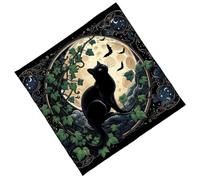 Zeizafa Eleganti Tovaglie in Velluto Tappetini da Divinazione Portatili con Opere d'Arte Mistiche per Meditazioni Spirituali E Decorazioni per La Casa Tovaglie Morbide E Occulte