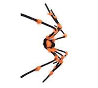Zeizafa Illuminated LED Plush Arachnid Wiht Auto Timer 51Inch Realistic Glowing Arachnid Halloween Decoration for Garden Yard Timed Halloween Decorations Automatic