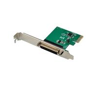 Zeizafa PCIe to Parallel Port Card Data Transmission to DB25 Printer Adapter Card with Low Profile Bracket for Business Printer