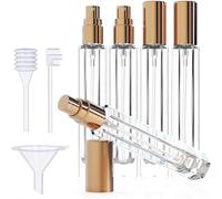 Zeizafa Set Bottiglie Per Spruzzatori Profumi Da Viaggio Da 5 Contenitore Vetro Con Strumento Erogatore Ricarica Atomizzatore Profumo Da Viaggio Ricaricabile