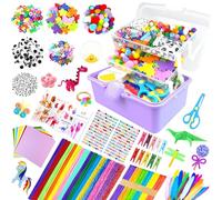 ZEIZHUBN Kit Lavoretti Creativi per Bambini 3000 Pezzi DIY Art Craft Set Scovolini Colorati per Lavoretti Giochi Creativi Bambini 4-12 Anni Decorazioni Giocattoli Regalo per Ragazzo Ragazza