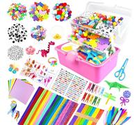 ZEIZHUBN Kit Lavoretti Creativi per Bambini 3000 Pezzi DIY Art Craft Set Scovolini Colorati per Lavoretti Giochi Creativi Bambini 4-12 Anni Decorazioni Giocattoli Regalo per Ragazzo Ragazza