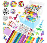 ZEIZHUBN Kit Lavoretti Creativi per Bambini 3000 Pezzi DIY Art Craft Set Scovolini Colorati per Lavoretti Giochi Creativi Bambini 4-12 Anni Decorazioni Giocattoli Regalo per Ragazzo Ragazza