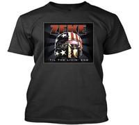 ZEKE TIL The Livin End Punk Rock Underground Music T Shirt Black 3XL