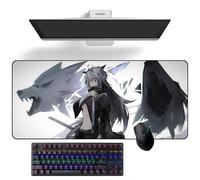 ZEKYGPP Anime Tappetino per mouse Arknights Lappland Tappetino per Scrivania Anime, Tappetino per Tastiera, Tappetino per mouse grande, Tappetino per mouse in gomma