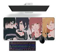 ZEKYGPP Anime Tappetino per mouse Chainsaw Man Tappetino per mouse Anime Tappetino per tastiera Tappetino per mouse Grandi
