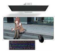 ZEKYGPP Anime - Tappetino per mouse Steins;Gate Anime Tappetino da Scrivania Tappetino per Tastiera Tappetini per mouse Grandi